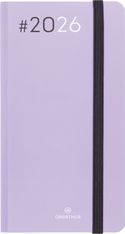 Agenda Flex - 1 semaine sur 2 pages - 9,5 x 17,5 cm - lilas - Oberthur