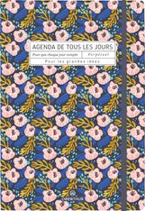 Semainier Perpétuel - pages de calendrier non datées - 15,1 x 21,5 cm - fleurs - Oberthur