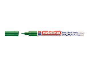 edding 751 gloss paint - Marqueur - permanent - pour verre, métal, plastique - vert - encre pigmentée à base d'eau - 1-2 mm - fin