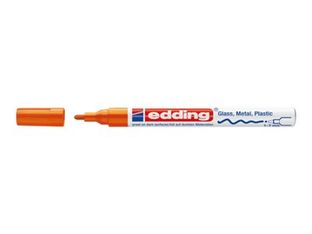 edding 751 gloss paint - Marqueur - permanent - pour verre, métal, plastique - orange - encre pigmentée à base d'eau - 1-2 mm - fin