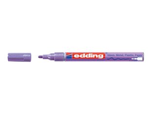 edding 751 gloss paint - Marqueur - permanent - pour verre, métal, plastique - lilas - encre pigmentée à base d'eau - 1-2 mm - fin