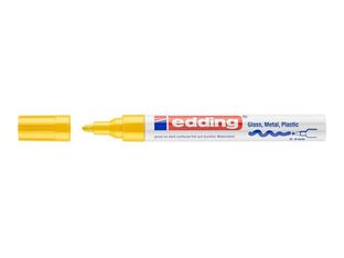 edding 750 gloss paint - Marqueur - permanent - jaune - opaque - encre pigmentée acrylique - 2-4 mm
