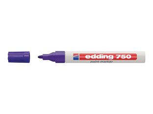 edding 750 gloss paint - Marqueur - permanent - pour verre, métal, plastique - violet - encre pigmentée - 2-4 mm