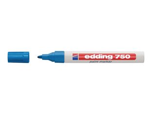 edding 750 gloss paint - Marqueur - permanent - pour verre, métal, plastique - bleu clair - encre pigmentée - 2-4 mm