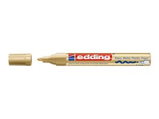 edding 750 gloss paint - Marqueur - permanent - pour verre, métal, plastique - or - encre pigmentée - 2-4 mm