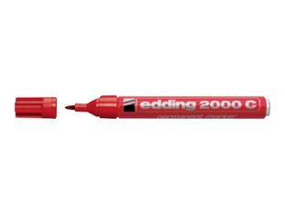 edding 2000 C - Marqueur - permanent - pour verre, métal, plastique - orange - 1.5-3 mm