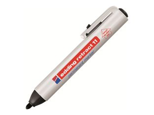edding retract 11 - Marqueur - permanent - noir - 1.5-3 mm - rétractable