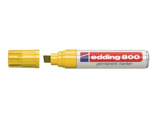 edding 800 - Marqueur - permanent - pour verre, métal, plastique - jaune - 4-12 mm