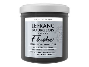Lefranc Bourgeois Flashe Series 1 261 - Peinture - émulsion vinylique - gris de Payne - opaque - 125 ml