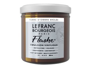 Lefranc Bourgeois Flashe Series 1 477 - Peinture - émulsion vinylique - terre d'ombre brûlée - opaque - 125 ml