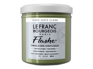 Lefranc Bourgeois Flashe Series 1 880 - Peinture - émulsion vinylique - terre vert clair - opaque - 125 ml