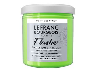 Lefranc Bourgeois Flashe Series 1 554 - Peinture - émulsion vinylique - vert vif - opaque - 125 ml