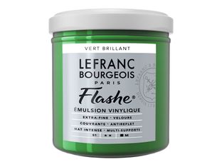 Lefranc Bourgeois Flashe Series 1 558 - Peinture - émulsion vinylique - vert brillant - opaque - 125 ml