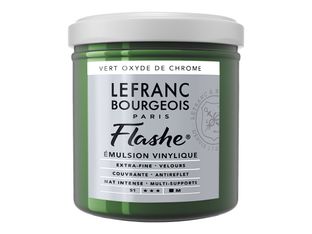 Lefranc Bourgeois Flashe Series 1 542 - Peinture - émulsion vinylique - vert oxyde de chrome - opaque - 125 ml