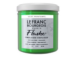 Lefranc Bourgeois Flashe Series 1 544 - Peinture - émulsion vinylique - vert printemps - semi-opaque - 125 ml
