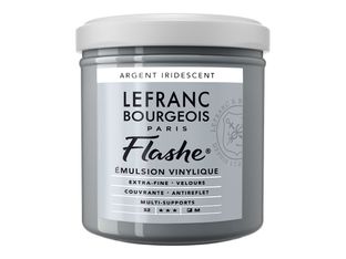 Lefranc Bourgeois Flashe Series 2 832 - Peinture - émulsion vinylique - argent irisé - semi-opaque - 125 ml