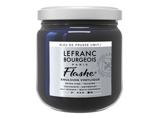 Lefranc Bourgeois Flashe Series 1 - Peinture - émulsion vinylique - imitation du bleu de prusse - opaque - mat - extra-fine - 400 ml