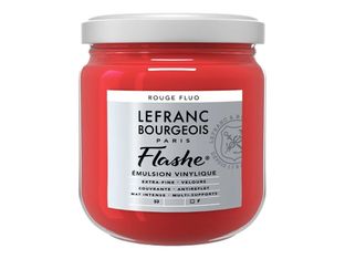 Lefranc Bourgeois Flashe Series 3 - Peinture - émulsion vinylique - rouge fluo - opaque - mat - extra-fine - 400 ml