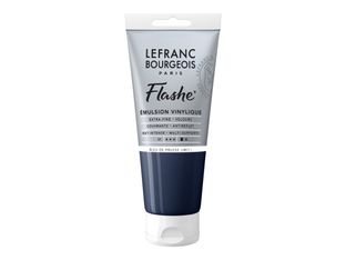 Lefranc Bourgeois Flashe Series 1 46 - Peinture - émulsion vinylique - teinte bleu de prusse - opaque - mat - extra-fine - 80 ml