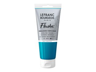 Lefranc Bourgeois Flashe Series 1 50 - Peinture - émulsion vinylique - bleu turquoise - opaque - mat - extra-fine - 80 ml