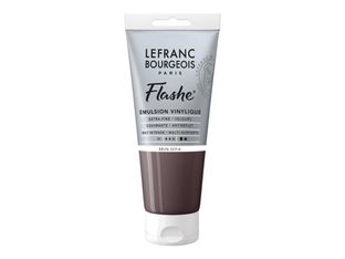 Lefranc Bourgeois Flashe Series 1 - Peinture - émulsion vinylique - marron sépia - opaque - mat - extra-fine - 80 ml