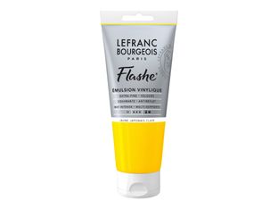Lefranc Bourgeois Flashe Series 1 183 - Peinture - émulsion vinylique - jaune clair du Japon - semi-opaque - mat - extra-fine - 80 ml