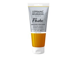 Lefranc Bourgeois Flashe Series 1 194 - Peinture - émulsion vinylique - jaune sahara - semi-opaque - mat - extra-fine - 80 ml