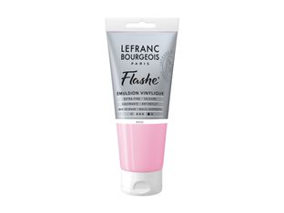 Lefranc Bourgeois Flashe - Peinture - émulsion vinylique - rose vif - opaque - mat - extra-fine - 80 ml