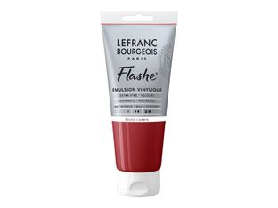 Lefranc Bourgeois Flashe Series 1 366 - Peinture - émulsion vinylique - rouge carmin - semi-opaque - mat - extra-fine - 80 ml