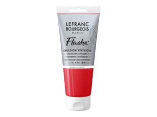 Lefranc Bourgeois Flashe Series 1 382 - Peinture - émulsion vinylique - rouge oriental - semi-opaque - mat - extra-fine - 80 ml