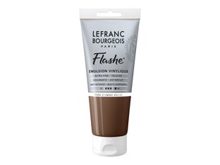 Lefranc Bourgeois Flashe Series 1 477 - Peinture - émulsion vinylique - terre d'ombre brûlée - opaque - mat - extra-fine - 80 ml