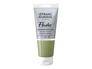 Lefranc Bourgeois Flashe Series 1 880 - Peinture - émulsion vinylique - terre vert clair - opaque - mat - extra-fine - 80 ml