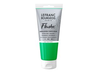 Lefranc Bourgeois Flashe Series 1 544 - Peinture - émulsion vinylique - vert printemps - semi-opaque - mat - extra-fine - 80 ml
