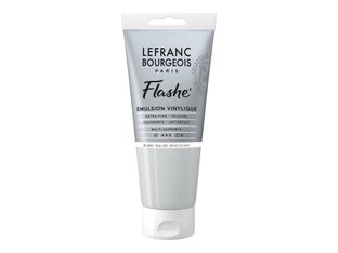 Lefranc Bourgeois Flashe Series 2 - Peinture - émulsion vinylique - blanc perle irisé - transparent - mat - extra-fine - 80 ml