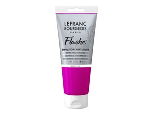 Lefranc Bourgeois Flashe Series 3 408 - Peinture - émulsion vinylique - rose fluorescent - semi-opaque - mat - extra-fine - 80 ml