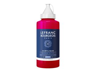 Lefranc Bourgeois Series 1 437 - Peinture - peinture acrylique - rouge primaire - transparent - fine - 750 ml