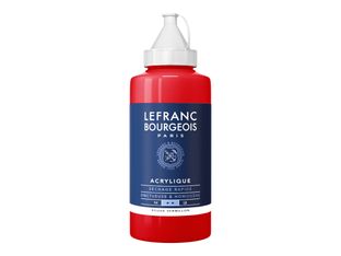 Lefranc Bourgeois Series 2 393 - Peinture - peinture acrylique - rouge vermillon - semi-opaque - fine - 750 ml