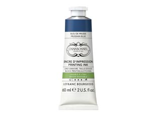 Charbonnel Aquawash - Encre à gravure - bleu prussien - semi-opaque - 60 ml