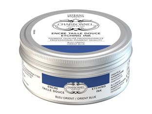 Charbonnel - Encre à gravure - bleu d'orient - transparent - 200 ml
