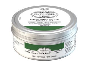 Charbonnel - Encre à gravure - vert sève - transparent - 200 ml