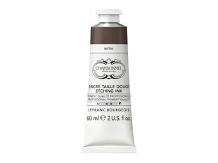 Charbonnel - Encre à gravure - bistre - semi-opaque - 60 ml