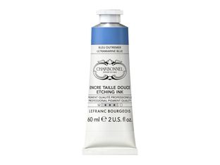 Charbonnel - Encre à gravure - bleu ultramarin - transparent - 60 ml