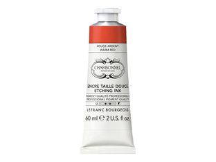 Charbonnel - Encre à gravure - rouge chaud - semi-opaque - 60 ml