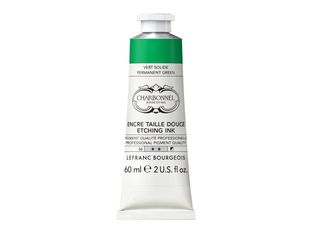 Charbonnel - Encre à gravure - vert permanent - semi-opaque - 60 ml