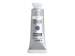 Lefranc Bourgeois Linel Series 1 710 - Peinture - gouache - argent - opaque - extra-fine - 14 ml