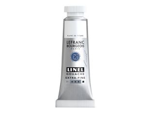 Lefranc Bourgeois Linel Series 1 008 - Peinture - gouache - blanc titane - opaque - extra-fine - 14 ml