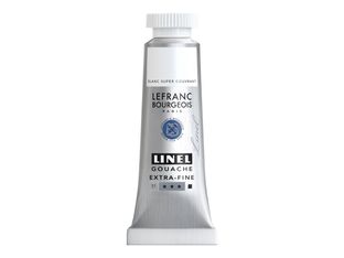 Lefranc Bourgeois Linel Series 1 12 - Peinture - gouache - super blanc caché - opaque - extra-fine - 14 ml