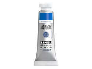 Lefranc Bourgeois Linel Series 1 76 - Peinture - gouache - bleu france - opaque - extra-fine - 14 ml