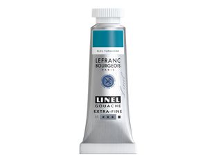 Lefranc Bourgeois Linel Series 1 50 - Peinture - gouache - bleu turquoise - opaque - extra-fine - 14 ml