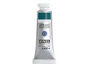 Lefranc Bourgeois Linel Series 1 70 - Peinture - gouache - turquoise profond - opaque - extra-fine - 14 ml